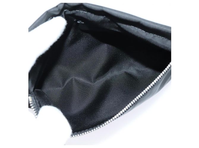 Pochette in nylon nera e argento autentica BURBERRY 118845 Nero - vista 14