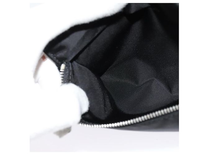Pochette in nylon nera e argento autentica BURBERRY 118845 Nero - vista 16