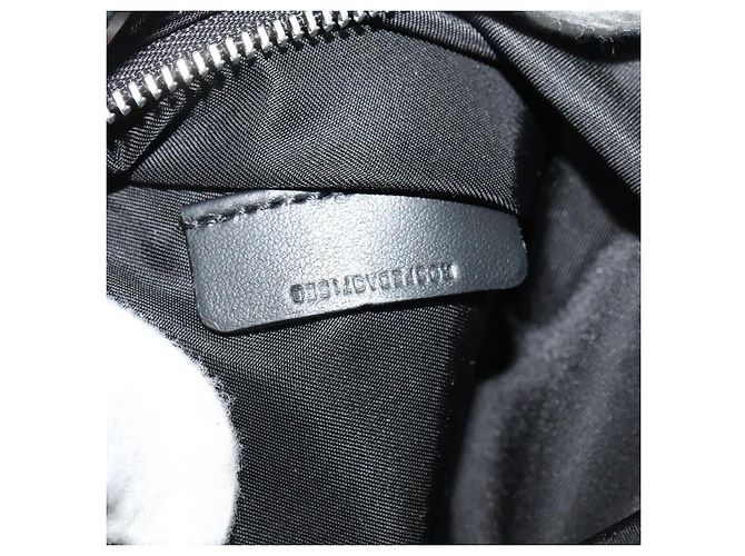 Pochette in nylon nera e argento autentica BURBERRY 118845 Nero - vista 18