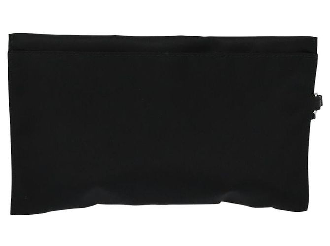 Pochette in nylon nera e argento autentica BURBERRY 118845 Nero - vista 3