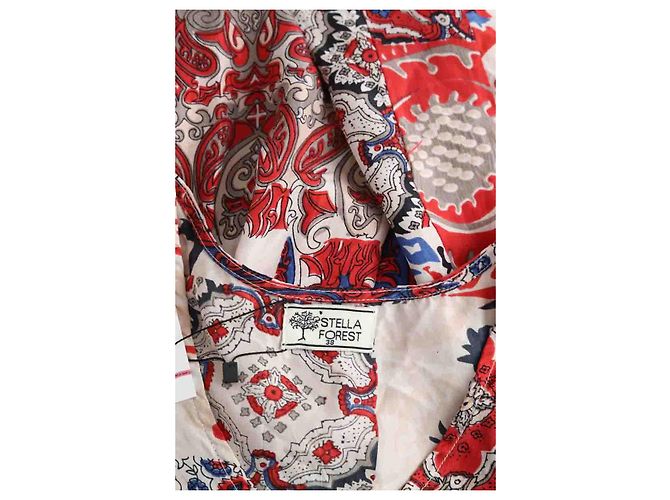 Stella Forest Rotes Seidenkleid - Ansicht 5