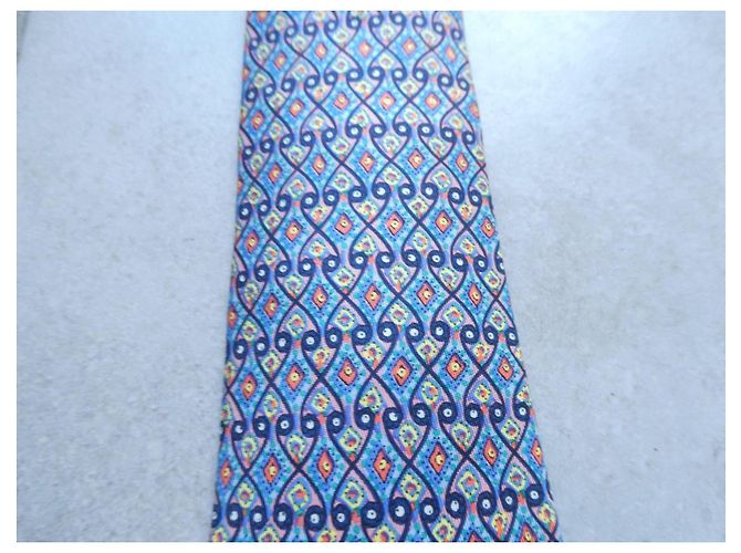 Hermès Krawatte mit ihrer Box Blau - Ansicht 3
