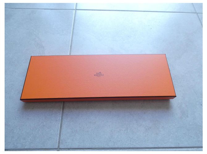 Hermès Krawatte mit ihrer Box Blau - Ansicht 9