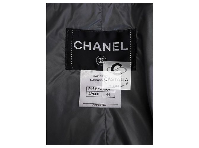 Chanel CC Camellia Celestial Shimmer Trench Coat 44 FR Multicolor - vista 15