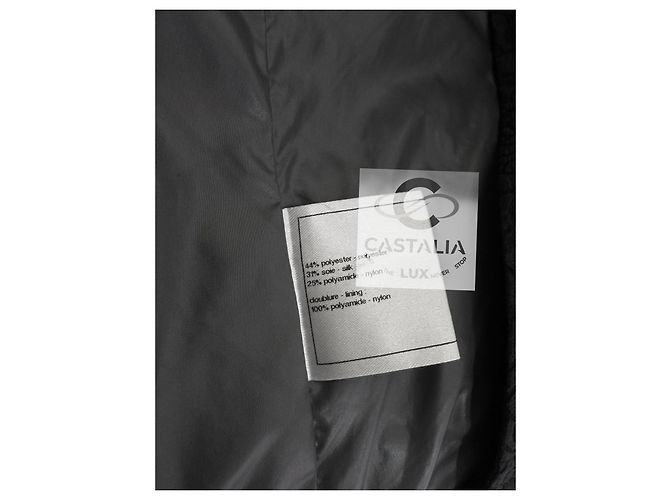 Chanel CC Camellia Celestial Shimmer Trench Coat 44 FR Multicolor - vista 16