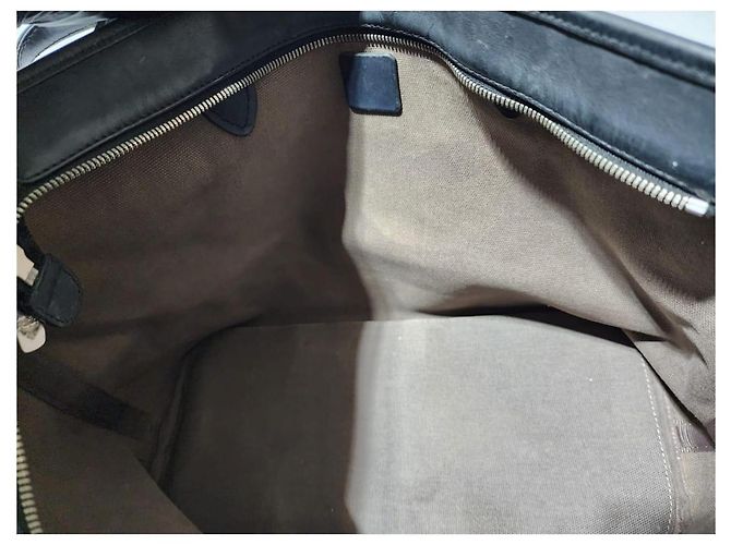MCM Visetos Gestreifter Shopper Tote Schwarz - Ansicht 14