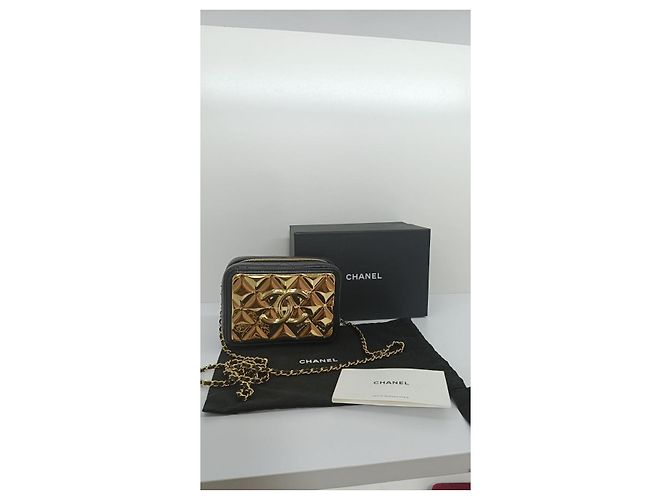 Chanel Camera Case in pelle nera Nero - vista 2