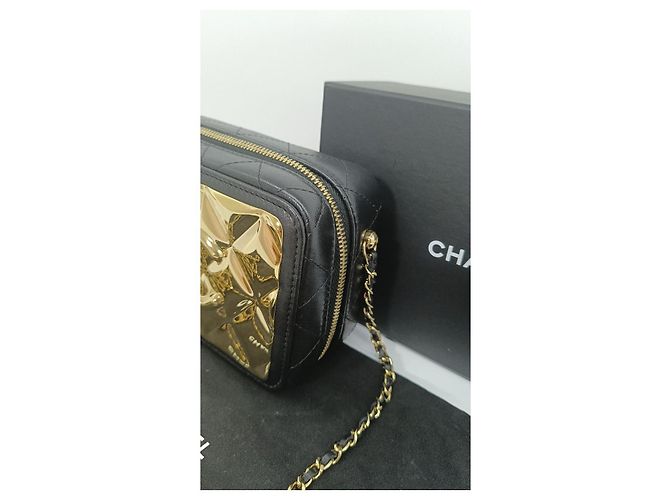Chanel Camera Case in pelle nera Nero - vista 3