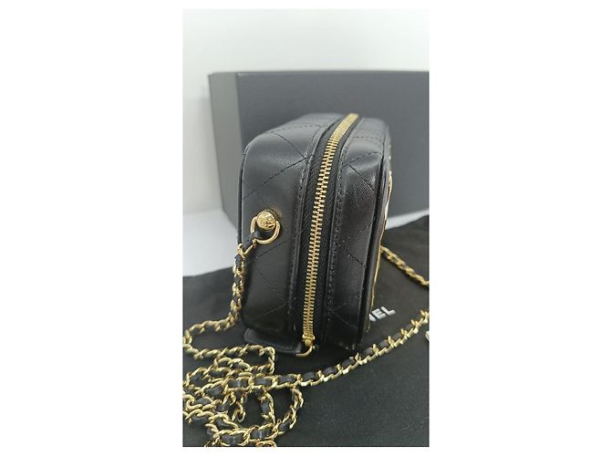 Chanel Camera Case in pelle nera Nero - vista 4