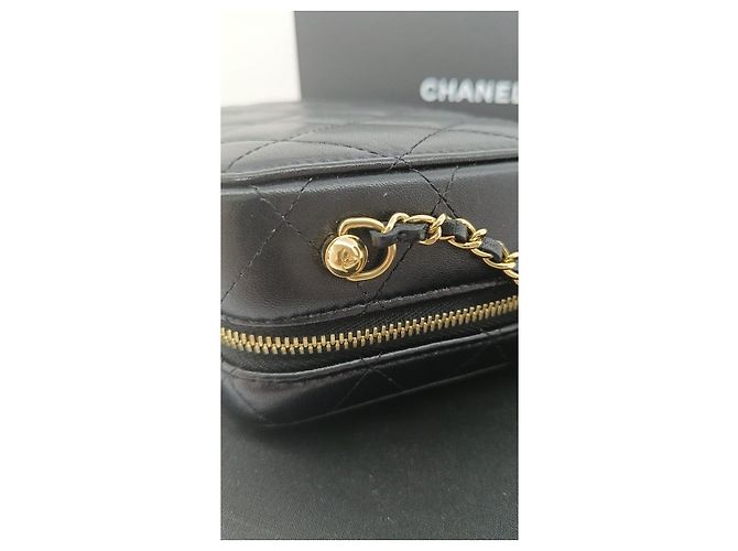 Chanel Camera Case in pelle nera Nero - vista 8