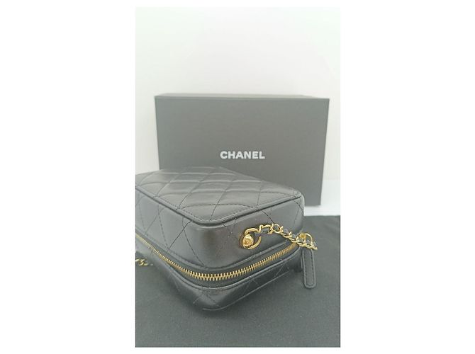 Chanel Camera Case in pelle nera Nero - vista 9
