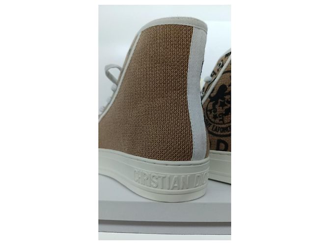 Christian Dior B 23 Scarpe stringate beige in cotone - vista 8