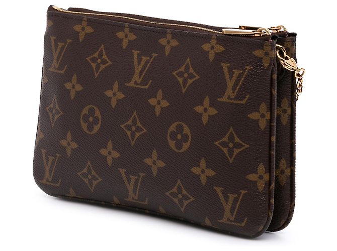 Pochette Illustre Vivienne Shanghai in Monogram Marrone con Doppia Zip Louis Vuitton - vista 2