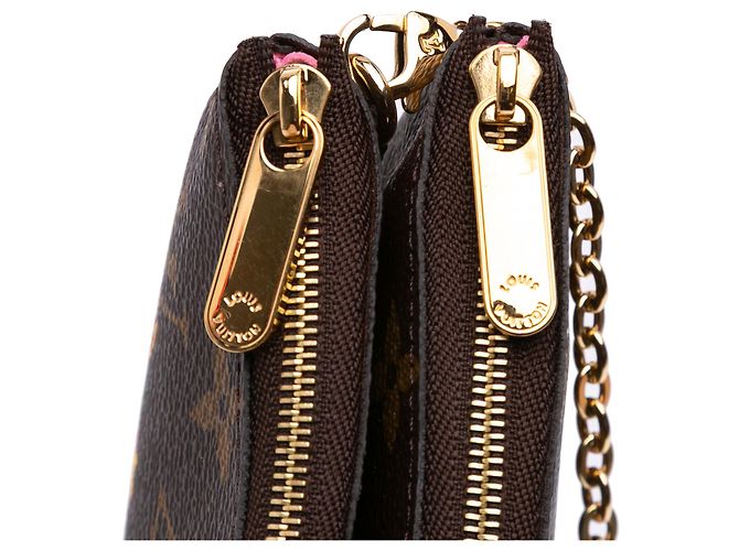Pochette Illustre Vivienne Shanghai in Monogram Marrone con Doppia Zip Louis Vuitton - vista 6
