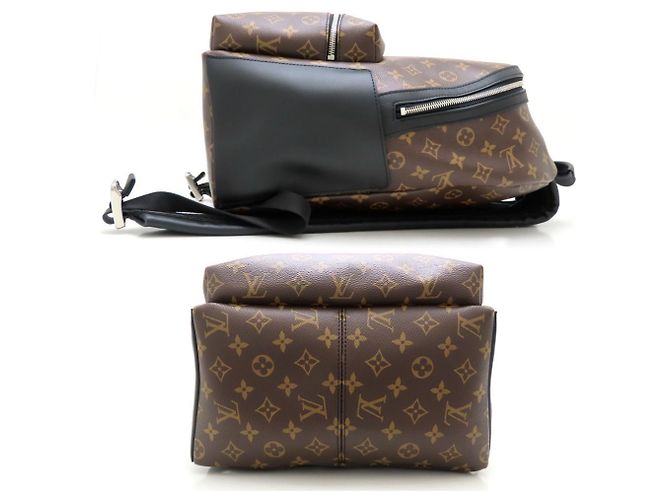 Louis Vuitton Monogram Macassar Discovery Rucksack PM Braun Schwarz - Ansicht 2