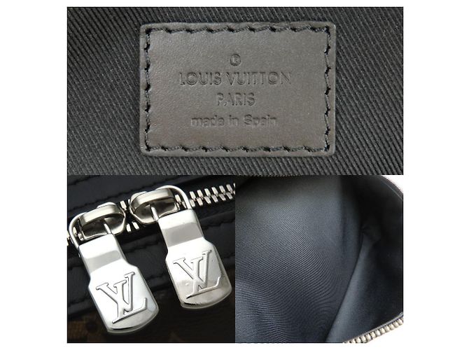 Louis Vuitton Monogram Macassar Discovery Rucksack PM Braun Schwarz - Ansicht 8