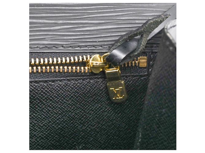 Borsa Monceau in pelle Epi Louis Vuitton Nero - vista 10
