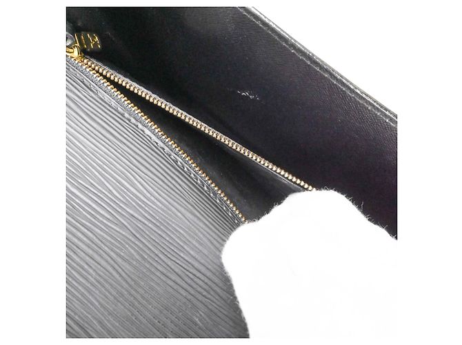 Borsa Monceau in pelle Epi Louis Vuitton Nero - vista 14