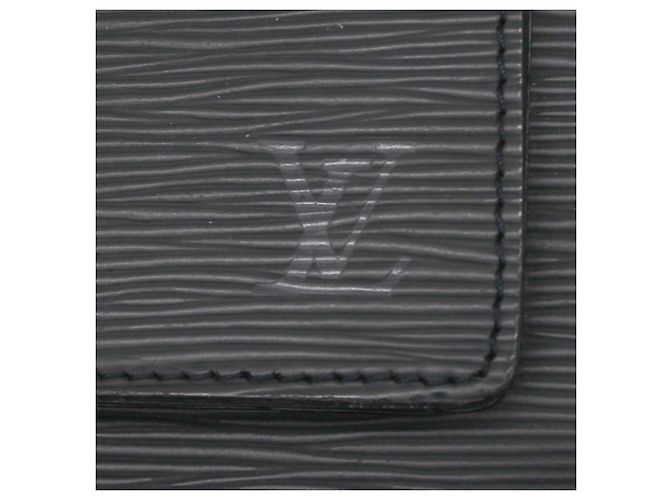 Borsa Monceau in pelle Epi Louis Vuitton Nero - vista 7