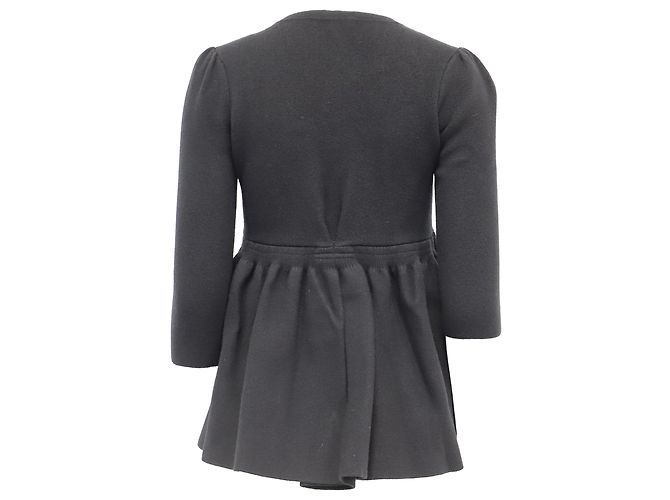Marc by Marc Jacobs Cárdigan peplum de manga 3/4 en lana negra - vista 3