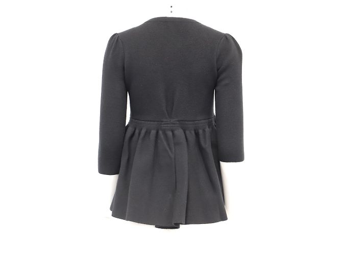 Marc by Marc Jacobs Cárdigan peplum de manga 3/4 en lana negra - vista 9
