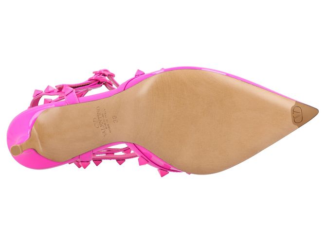 Pumps Rockstud Valentino Garavani Rosa - vista 4