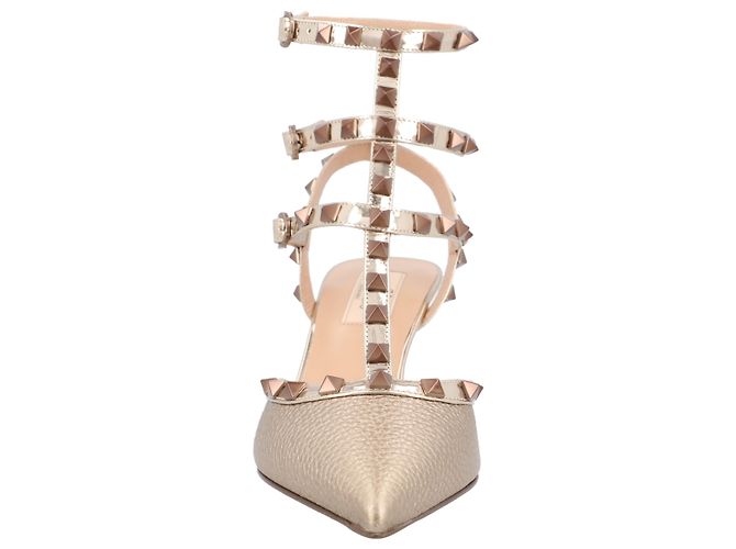 Valentino Garavani Pumps Slingback in pelle Rockstud Valentino Multicolori Multicolore - vista 5