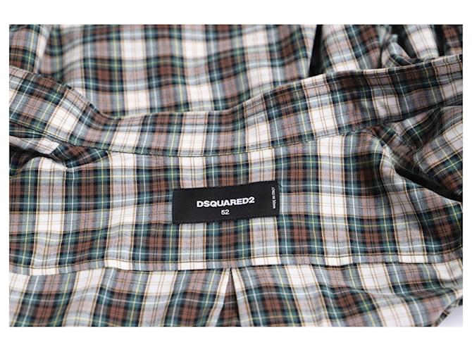 Camicia a maniche lunghe a quadri Dsquared2 in cotone multicolore - vista 11