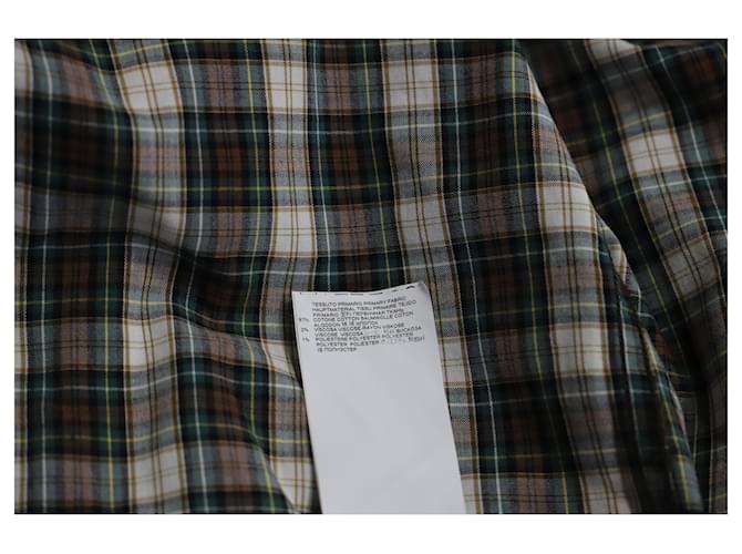 Camicia a maniche lunghe a quadri Dsquared2 in cotone multicolore - vista 12