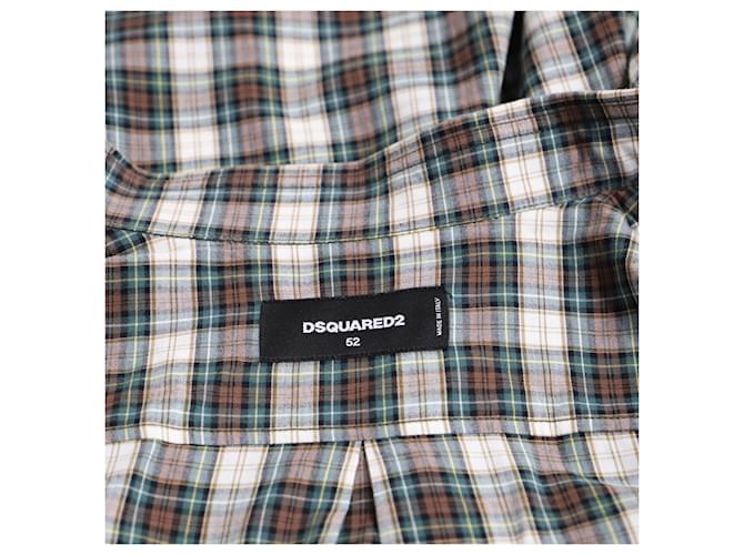 Camicia a maniche lunghe a quadri Dsquared2 in cotone multicolore - vista 5