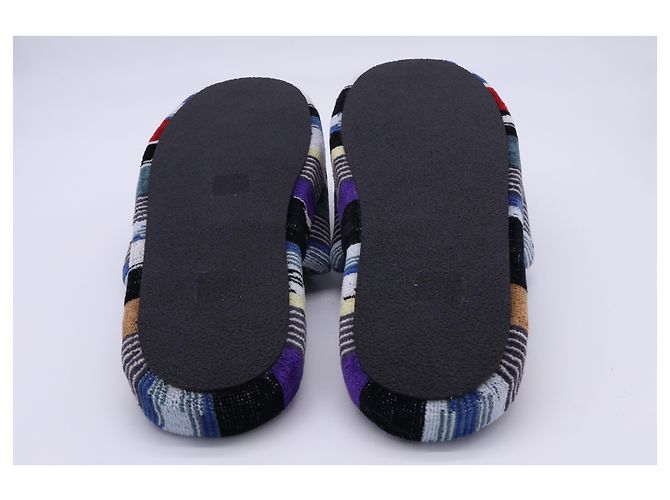 Pantofole Jacquard Missoni Clint in cotone multicolore - vista 10