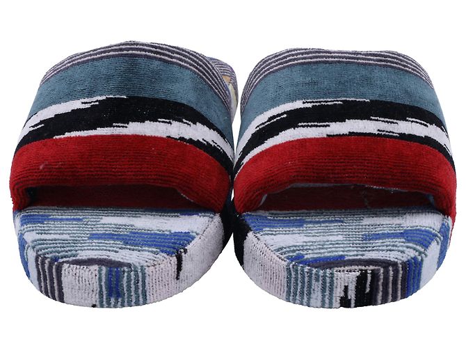 Pantofole Jacquard Missoni Clint in cotone multicolore - vista 2