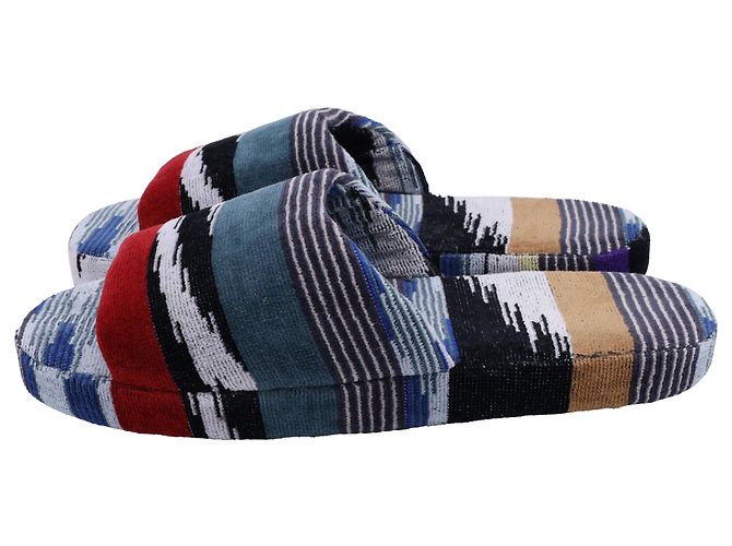 Pantofole Jacquard Missoni Clint in cotone multicolore - vista 3