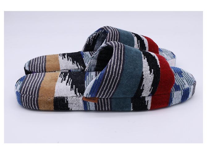 Pantofole Jacquard Missoni Clint in cotone multicolore - vista 7