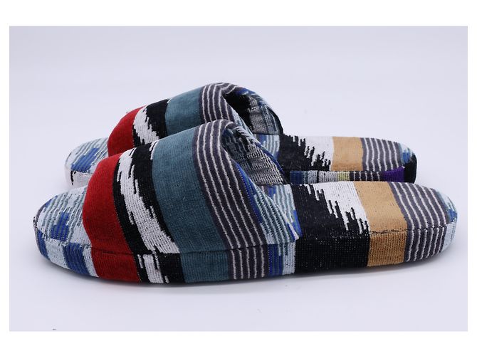 Pantofole Jacquard Missoni Clint in cotone multicolore - vista 9