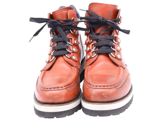 Dsquared2 Hiking Ankle Boots in Brown Leather - view 2