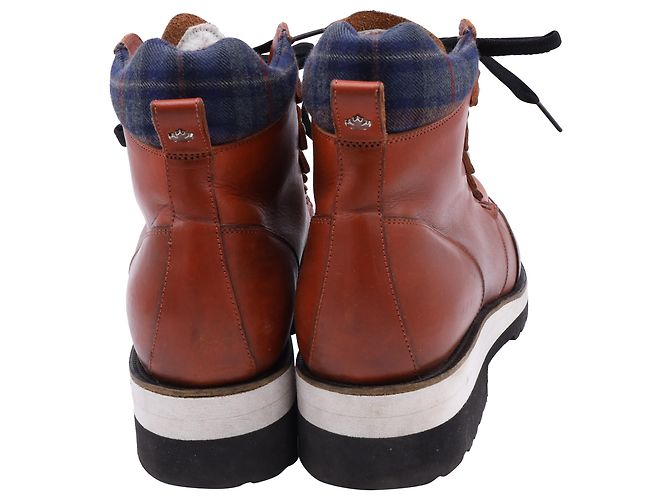 Dsquared2 Hiking Ankle Boots in Brown Leather - view 4