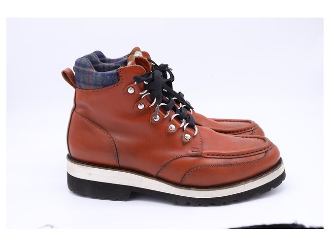 Dsquared2 Hiking Ankle Boots in Brown Leather - view 7