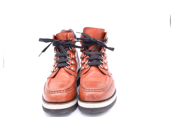 Dsquared2 Hiking Ankle Boots in Brown Leather - view 8
