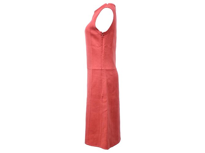 Vestido sem mangas até o joelho em cashmere laranja da Marc Jacobs - vista 2