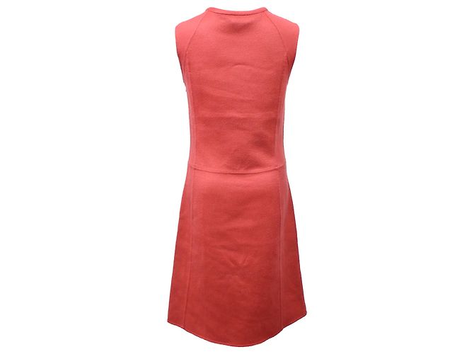 Vestido sem mangas até o joelho em cashmere laranja da Marc Jacobs - vista 3