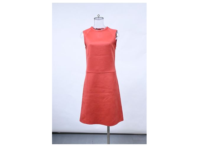 Vestido sem mangas até o joelho em cashmere laranja da Marc Jacobs - vista 6