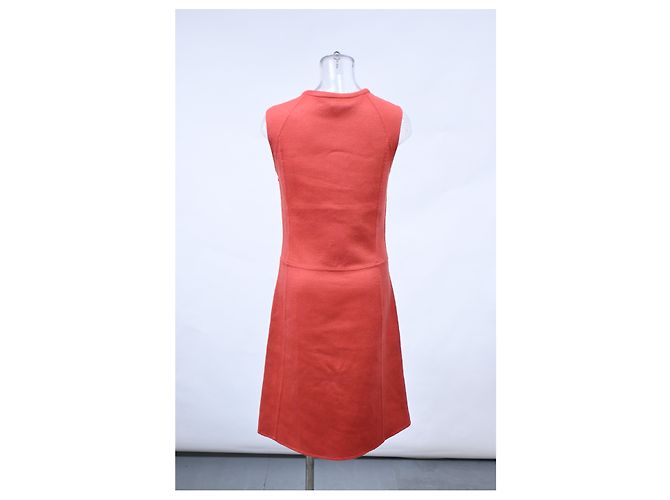 Vestido sem mangas até o joelho em cashmere laranja da Marc Jacobs - vista 8