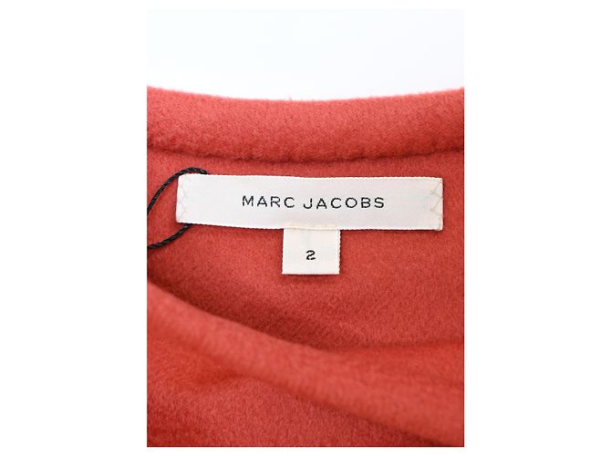 Vestido sem mangas até o joelho em cashmere laranja da Marc Jacobs - vista 9