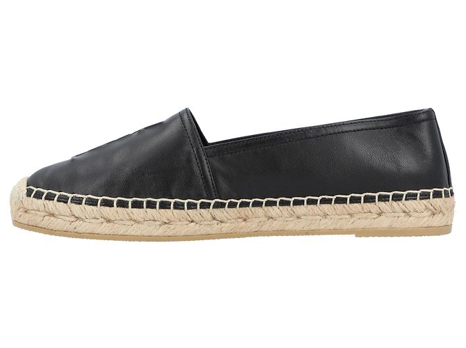 Espadrilles Monogram Saint Laurent en agneau noir - vue 2