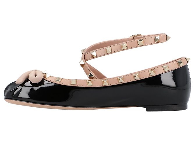 Valentino Garavani Ballerine Valentino Rockstud Nere Nero - vista 2