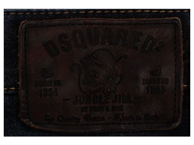 Jeans cargo mimetici Dsquared2 in cotone blu navy - vista 10