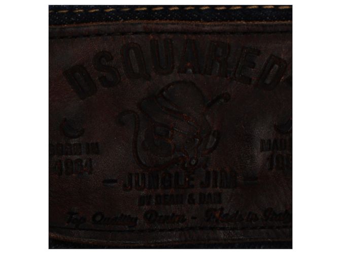 Jeans cargo mimetici Dsquared2 in cotone blu navy - vista 5