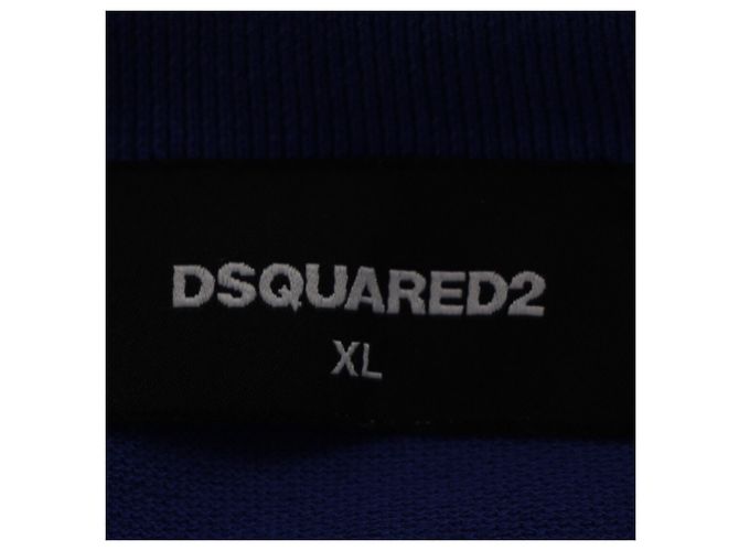 Polo de algodón azul con parche de logo Dsquared2 - vista 4