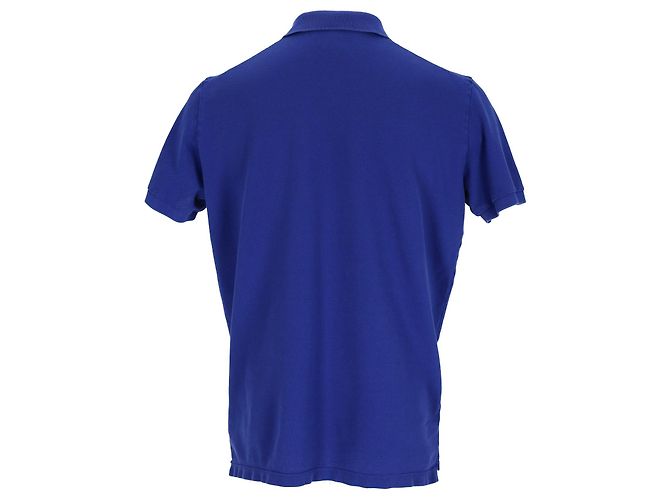 Polo de algodón azul con parche de logo Dsquared2 - vista 7